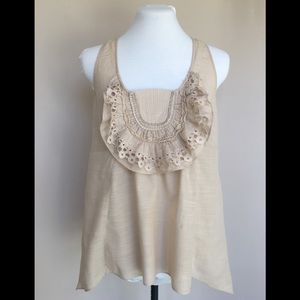 Anthropologie Leifsdottir Sleeveless Blouse Sz 4